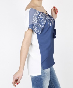21397 DLF COTTON T-SHIRT NAVY BLUE (3)