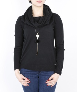 14567 DLF ROUND NECK PULLOVER BLACK (1)