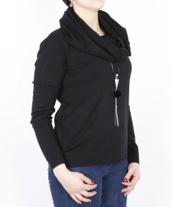 14567 DLF ROUND NECK PULLOVER BLACK (3)