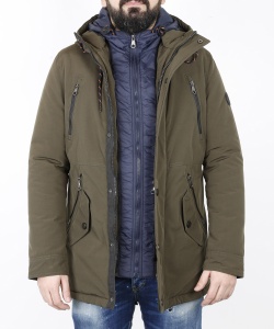 4707 ENR PADDING OVERCOAT KHAKI (1)